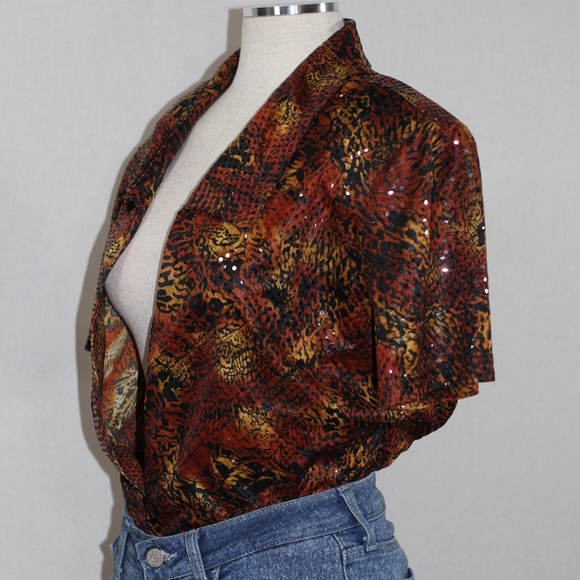 Miss Dorby Snakeskin Blouse - Picture 9 of 14